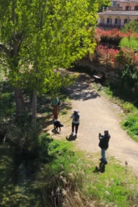 Paseo junto al río Matarraña en Valderrobres